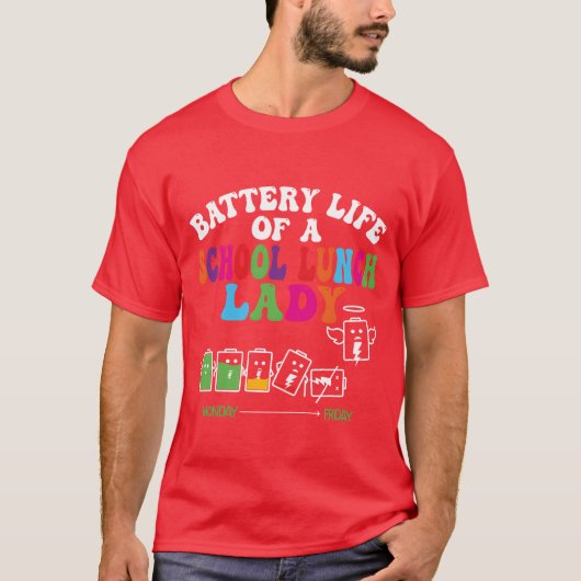 Lunch Lady Battery Cafeteria Food Preparation girl Tシャツ (正面)