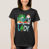 Lunch Lady Christmas Tree Santa Matching Xmas Lunc Tシャツ (正面)