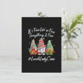 Lunch Lady Crew Everything Is Fine Christmas Gnomi 招待状 (スタンド正面)