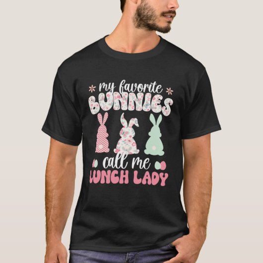 Lunch Lady Easter Bunny Lunch Ladies Easter Day Tシャツ (正面)