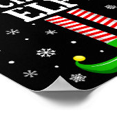 Lunch Lady Elf Funny Christmas Family Matching  ポスター (角)