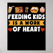 Lunch Lady Feeding Kids Is A Work Of Heart Lunch ポスター (正面)