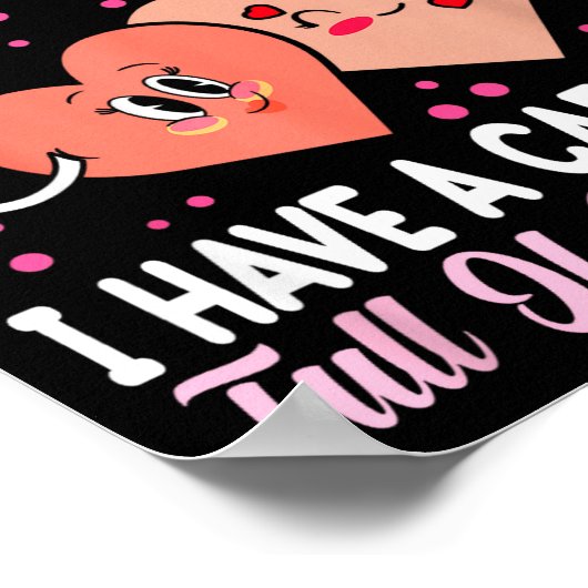 Lunch Lady Gift Co. Funny Valentine's Day - Black  ポスター (角)