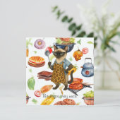 Lunch Lady is serving food  サンキューカード (スタンド正面)