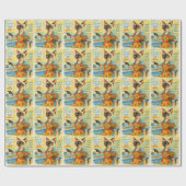 Lunch Lady Life Coach  for Cat  Lovers Cafeteria  ラッピングペーパー (フラット)