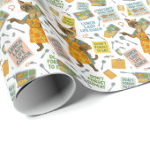 Lunch Lady Life Coach  for Cat  Lovers Cafeteria  ラッピングペーパー (ロールコーナー)