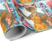 Lunch Lady Life Coach for Cat Lovers Cafeteria ラッピングペーパー (ロールコーナー)