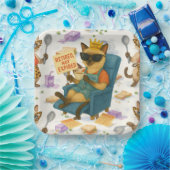 Lunch Lady Retirement for Cat Lovers Cafeteria  ペーパープレート (パーティー)