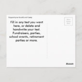 Lunch Lady - Super Lunch Lady ポストカード (裏面)