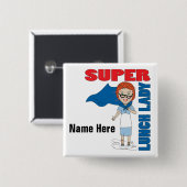 Lunch Lady - Super Lunch Lady 缶バッジ (正面&裏面)