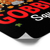Lunch Lady Thanksgiving Funny Gobble Squad  ポスター (角)