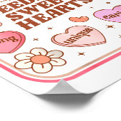 Lunch Lady Valentines Day Retro Cute Cafeteria Swe ポスター (角)