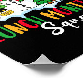 Lunch Monitor Squad Reindeer Snowman Gingerbread C ポスター (角)