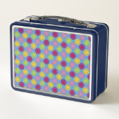 Lunchbox with felt flowers pattern Var01 メタルランチボックス (裏面)