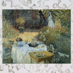 Luncheon by Claude Monet, Vintage Impressionism ジグソーパズル<br><div class="desc">The Luncheon (1876) by Claude Monet is a vintage impressionism fine art nature painting featuring a spring season picnic lunch in the garden with afternoon tea. A child is playing quietly on the ground with toys. About the artist: Claude Monet (1840-1926) was a founder of the French impressionist painting movement...</div>