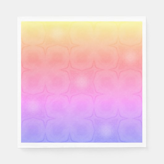 Luncheon Paper Napkins in pink purple yellow スタンダードランチョンナプキン (正面)