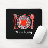 #lunchlady Lunch Lady Women Matching Happy Valenti マウスパッド (マウス)