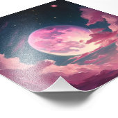 Lune pleine rose フォトプリント (角)