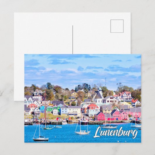 Lunenburg, Nova Scotia, Canada ポストカード (正面/裏面)