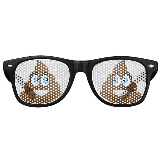 Lunette Emoji caca レトロサングラス (正面)