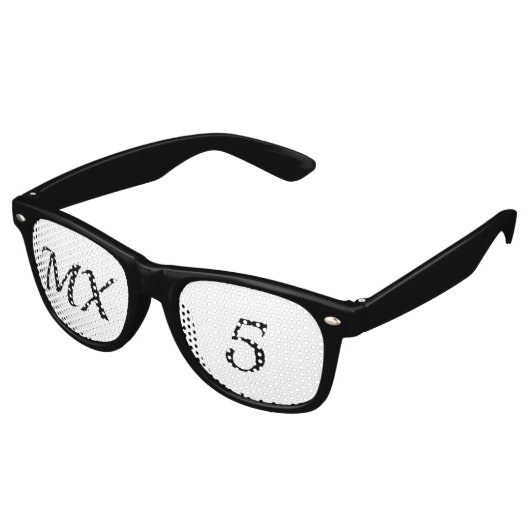 Lunettes de fête MX5 レトロサングラス (アングル)