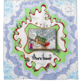 Lung Butter | New Job シャワーカーテン (正面)