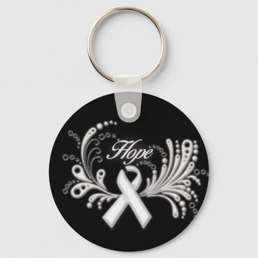 Lung Cancer Hope Keychain キーホルダー (正面)