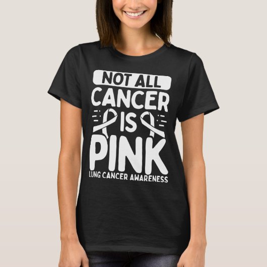 Lung Cancer Ribbon for Lung Cancer Warriors Tシャツ (正面)