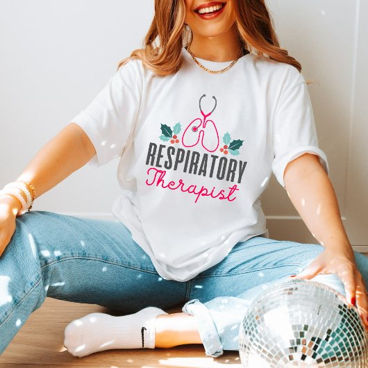Lung Design: Respiratory Therapist Christmas Tee Tシャツ