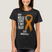 Lung Disease My Niece s Fight Is My Fight COPD Awa Tシャツ (正面)