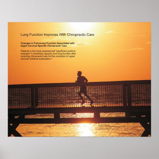 Lung Function Improves With Chiropractic Care ポスター (正面)