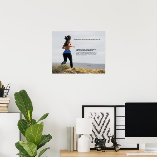 Lung Function Improves With Chiropractic Care ポスター (ホームオフィス)