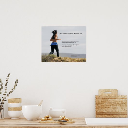 Lung Function Improves With Chiropractic Care ポスター (キッチン)
