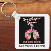 Lung Transplant Survivor キーホルダー (正面)