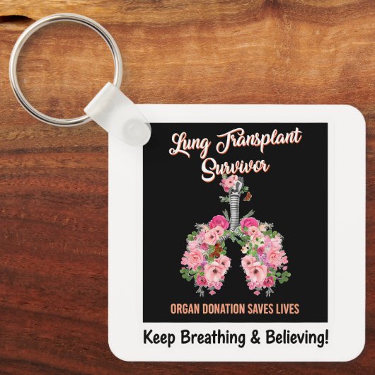 Lung Transplant Survivor キーホルダー (正面)
