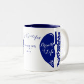 Lung Transplant Wildflower Breath of Life Custom ツートーンマグカップ (正面右)