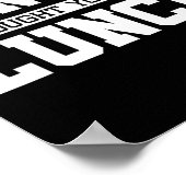 Lunge I Youは考えランチジムのトレーニングとおもしろい言った ポスター (角)