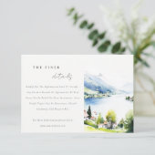 Lungern Switzerland Landscape Wedding Details エンクロージャーカード (スタンド正面)
