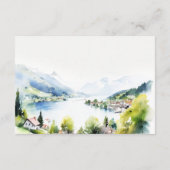 Lungern Switzerland Landscape Wedding Details エンクロージャーカード (裏面)