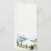 Lungern Switzerland Landscape Wedding Menu Card 招待状 (裏面)