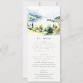 Lungern Switzerland Landscape Wedding Menu Card 招待状 (正面)