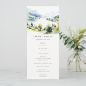 Lungern Switzerland Landscape Wedding Program 招待状 (スタンド正面)