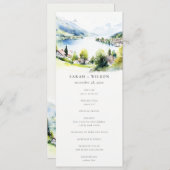 Lungern Switzerland Landscape Wedding Program 招待状 (正面/裏面)