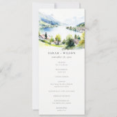 Lungern Switzerland Landscape Wedding Program 招待状 (正面)