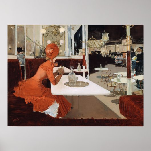 Lungren In The Cafe Painting ポスター (正面)