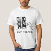 Lungs Health Concept T-Shirt Design Tシャツ (正面)
