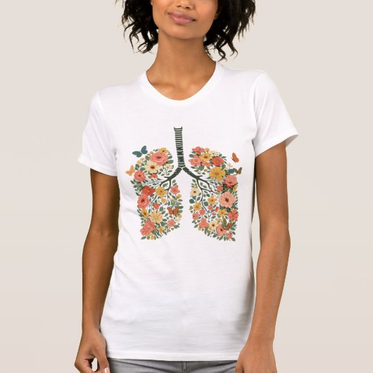 Lungs Made of Flowers Tシャツ (正面)