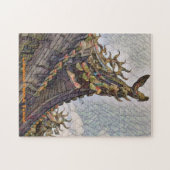 Lungshan Temple, Taiwan (watercolor effect) ジグソーパズル (横)