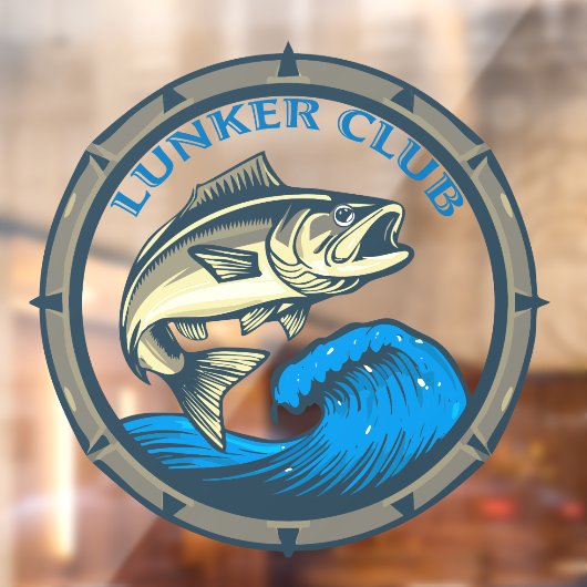 "Lunker Club" Fishing ウィンドウサイン (シート2)
