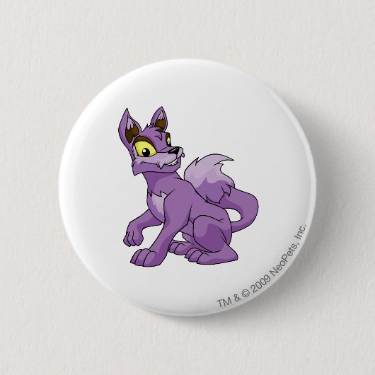 Lupeの紫色 缶バッジ (正面)